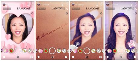 Lancôme s’associe avec Snapchat