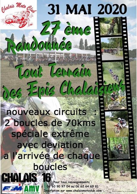 27 ème Randonnée des Epis Chalaisiens, le 31 mai 2020 Chalais Moto Club (16)