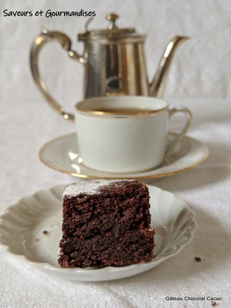 Gâteau au chocolat et cacao