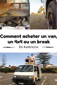 Guide complet pour acheter un van, un 4×4 ou un break en Australie