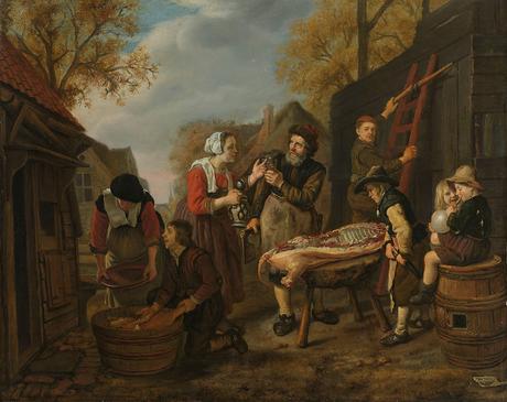 Jan Victors 1654 Le boucher (De varkensslachter) Rijksmuseum