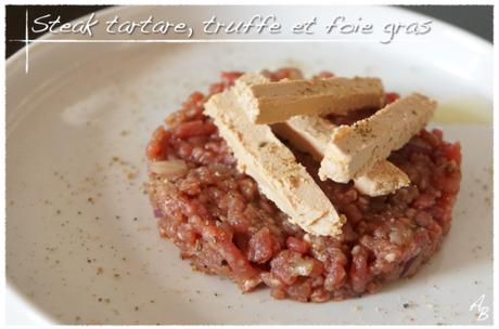 Steak tartare à la truffe et au foie gras Steak tartare à la truffe et au foie gras