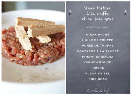 Steak tartare à la truffe et au foie gras