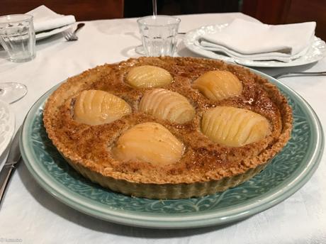 Dessert de saison – Tarte Bourdaloue (amandine aux poires)
