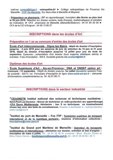 Lettre flash du CIO Mai 2018 - Lycée Marseilleveyre