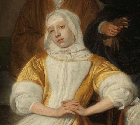 Samuel van Hoogstraten, 1660 - 1678 The Anemic Lady Rikjsmuseum detail femme