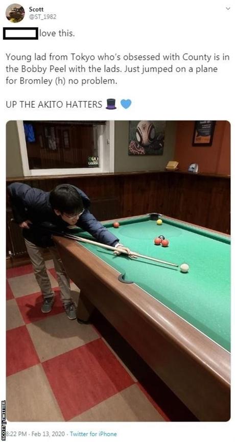 Info bière – Ce Japonais découvre un club anglais de D5 et fait 9 700 kilomètres pour les voir jouer (photos)
– Malt Info bière – Ce Japonais découvre un club anglais de D5 et fait 9 700 kilomètres pour les voir jouer (photos)
– Malt