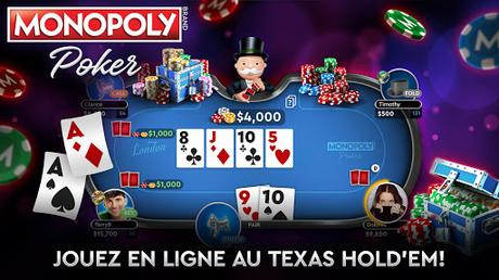 Télécharger MONOPOLY Poker - Le Texas Holdem en ligne Officiel APK MOD  (Astuce)