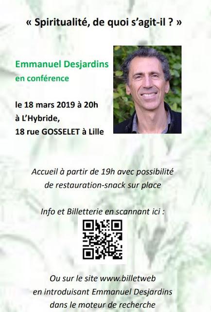 Conférence d'Emmanuel Desjardins à Lille
