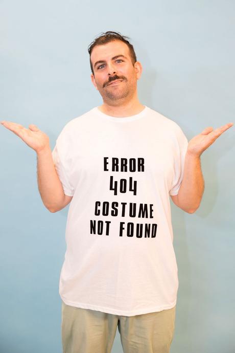 déguisement diy idée simple costume diy tee-shirt blanc erreur 404