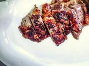 Canard rôti l'orange, sauce soja gingembre