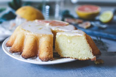 Gâteau moelleux au pamplemousse