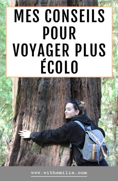 Mes conseils pour voyager de manière plus écologique