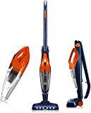 Meilleur aspirateur sans fil – Comparatif 2020 Orfeld Aspirateur Balai, Aspirateur à Main Balai sans Fil 2 en 1 Aspirateur Balai sans Sac Léger Protable Puissant Aspirateur Balai Électriques pour Maison, Voiture, Cuisine, Tapis,Bleu et Orange