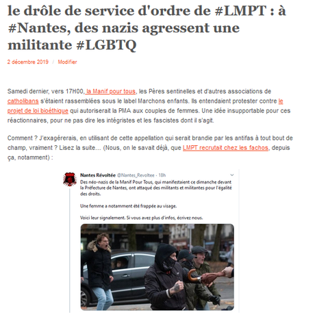 on a retrouvé l'auteur de l'agression d'une militante LGBTQ à #Nantes #LMPT #RN