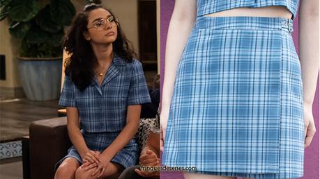 THE EXPANDING UNIVERSE OF ASHLEY GARCIA : Ashley’s blue plaid outfit in S1E04
