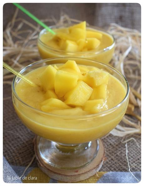 Crème de mangue au lait de coco