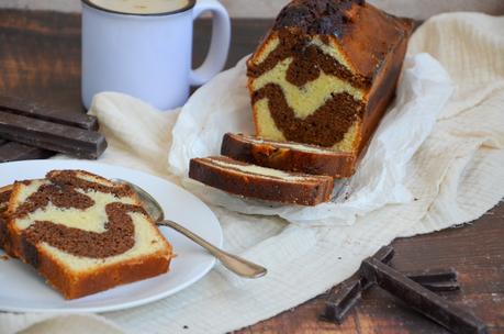 Cake marbré au chocolat