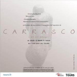 Exposition CARRASCO « L’Art est Amour » Château de Tours – à partir du 12 Mars 2020