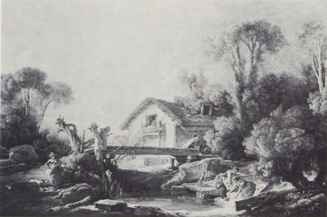 Boucher 1754 Paysage au moulin Cincinnati Art Museum