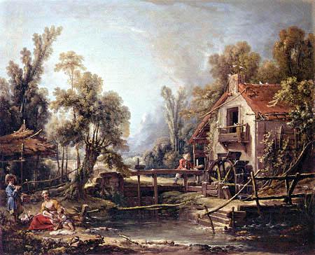 boucher-1750-le_moulin_a_eau