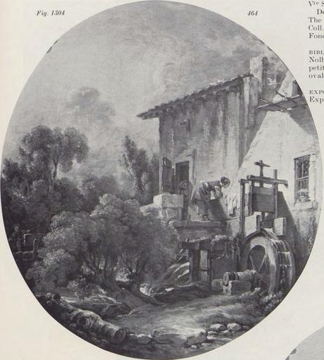 Boucher 1756 Blanchisseuse pres d'un moulin coll priv