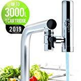 Meilleur filtre à eau – comparatif 2020 GEYSER EURO - Filtre à eau pour robinet de cuisine, purificateur d'eau avec matériau ultra-absorbant, filtre de robinet à montage longue durée avec commutateur, système de purification de l'eau