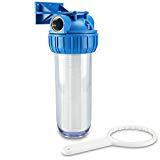 Meilleur filtre à eau – comparatif 2020 smardy HWF 100 Préfiltre Débit d'eau à 5000l/h avec support mural et clé filtre pour pompes - Lavable