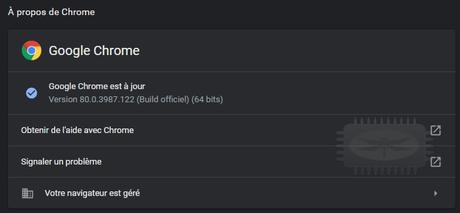 Comment et pourquoi mettre à jour Google Chrome