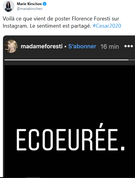 #sexisme et #pedocriminalité : LA COUPE EST PLEINE !!! #CesardelaHonte #Polanski  #patriarcat … #Metoo #balancetonporc #feminisme #Cesar2020