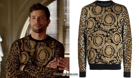 DYNASTY : Sam’s leopard sweater in S3E14