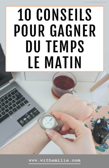 10 conseils pour gagner du temps le matin