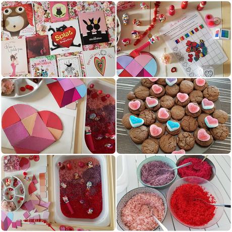 Activités et lectures pour la Saint-Valentin - Thème AMOUR, BISOUS, CALIN (idées loisirs)