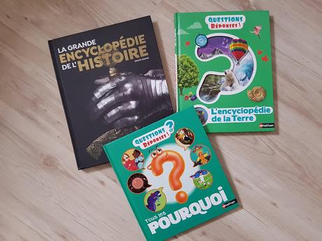 Feuilletage d'albums #80 : Nouveautés Documentaires Jeunesse Editions Nathan : Tous les pourquoi - La grande encyclopédie de l'Histoire - L'encyclopédie de la Terre