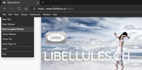 Affichez une barre de menus dans Edge Chromium