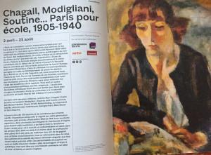 MahJ–   Chagall Modigliani Soutine– Paris pour école 1905-1940 -02 Avril au 23 Aout 2020