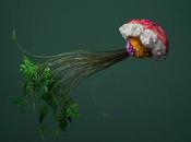 œuvres faites partir vraies fleurs Raku Inoue