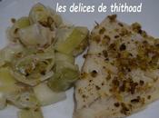 Filets poisson poireaux pistaches