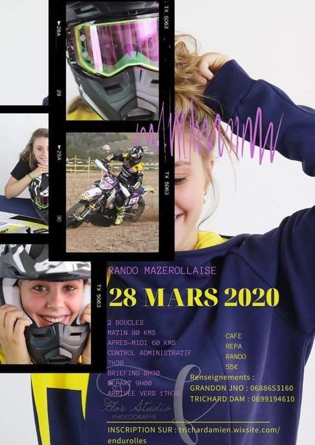 Rando moto Mazerollaise -ENDUROLLES- le 28 mars 2020 à Villeneuve (86)