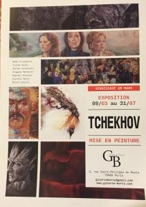 Galerie BORIS     exposition TCHEKHOV  « Mise en peinture » 9 Mars au 31 Juillet 2020