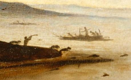 Piero di Cosimo 1494–1500 MET retour de la chasse detail4