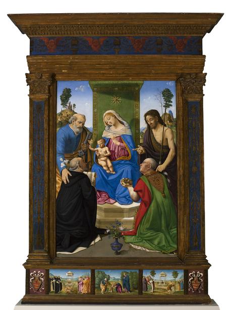 Piero di Cosimo 1481-85 Pugliese-Altar Saint Louis Art Museum
