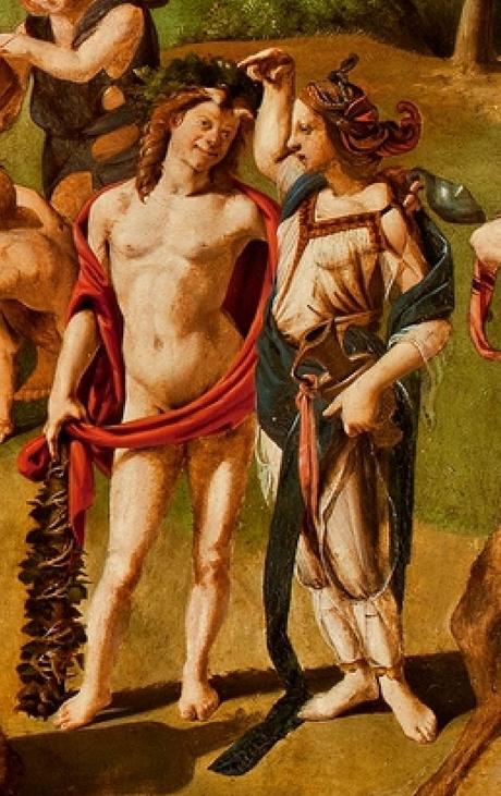 Piero di Cosimo 1499 Bacco_scoperto_miele ]Worcester Art Museum detail bacchus