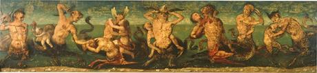 Piero di Cosimo Tritons_and_Nereids 37_x158_cm Collection of Catherine B. and Sydney J. Freedbergi