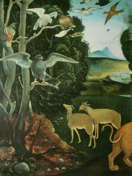 Piero di Cosimo 1505 ca La foret en feu ashmolean museum oxford detail3