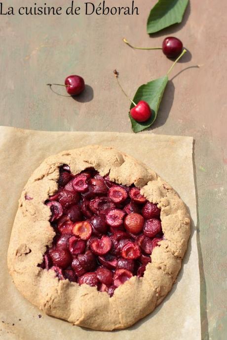 Tarte rustique aux cerises