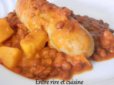 Lentilles blondes à l'indienne