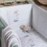  Parure de lit pour bébé en coton bio, Collection Imagine, Carré Blanc 