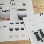 Faïences revisitées par Aurélie Richard pour les Faïencerie de Charolles