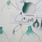 Faïences revisitées par Aurélie Richard pour les Faïencerie de Charolles